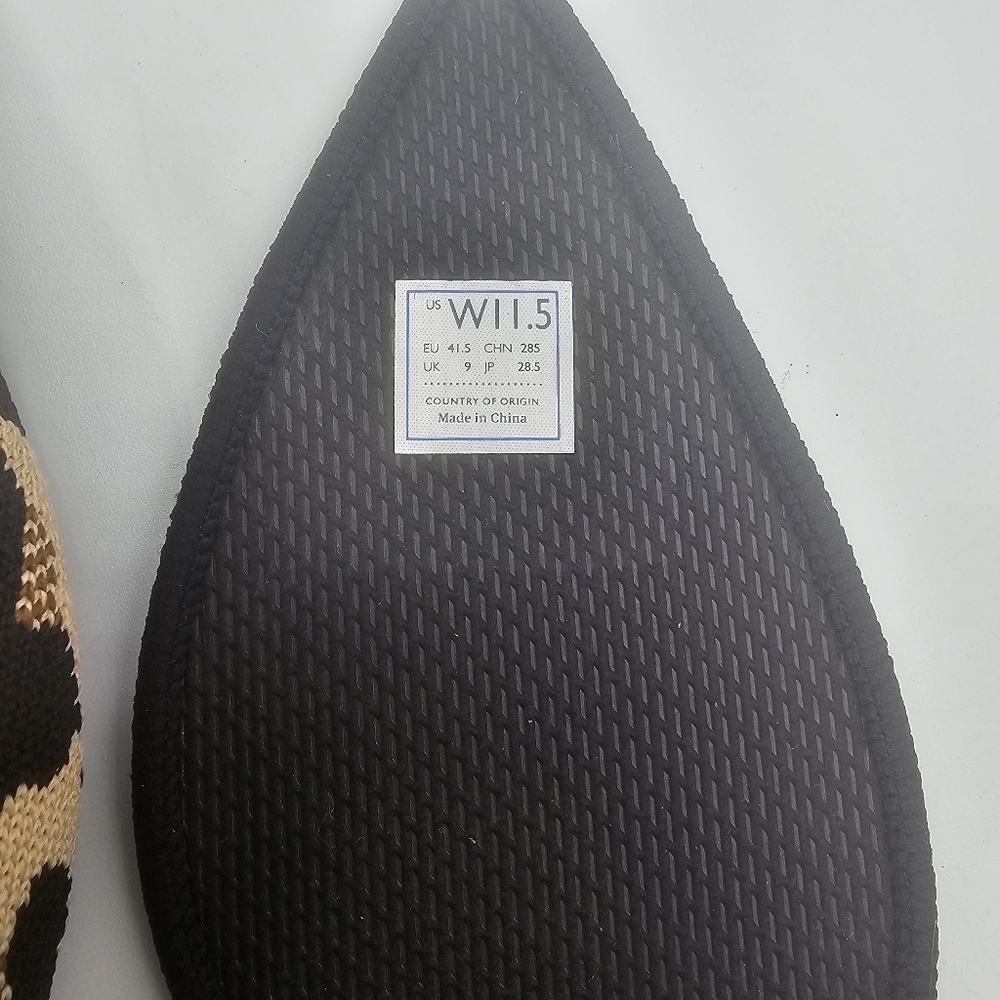 Rothy's Women's The Point Big Cat Flat in Leopard Size 11.5 - Picture 10 of 10